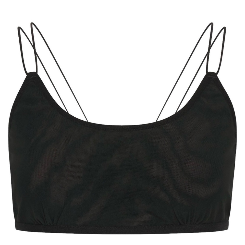 One Teaspoon Mesh Lola Bralette Black Sz Medium - Picture 3 of 6